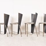 Vintage dining chairs by Frans Van Praet, set of 4