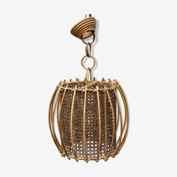 Suspension scandinave rotin et cannage