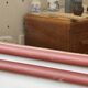 Miroir en bambou terracotta