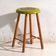 Antique wooden stool with a round seat – Central Europe, circa 1950