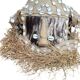 Masque-heaume éléphant Kuba Mukyeem / Mukenga – Congo – Cauris & raphia