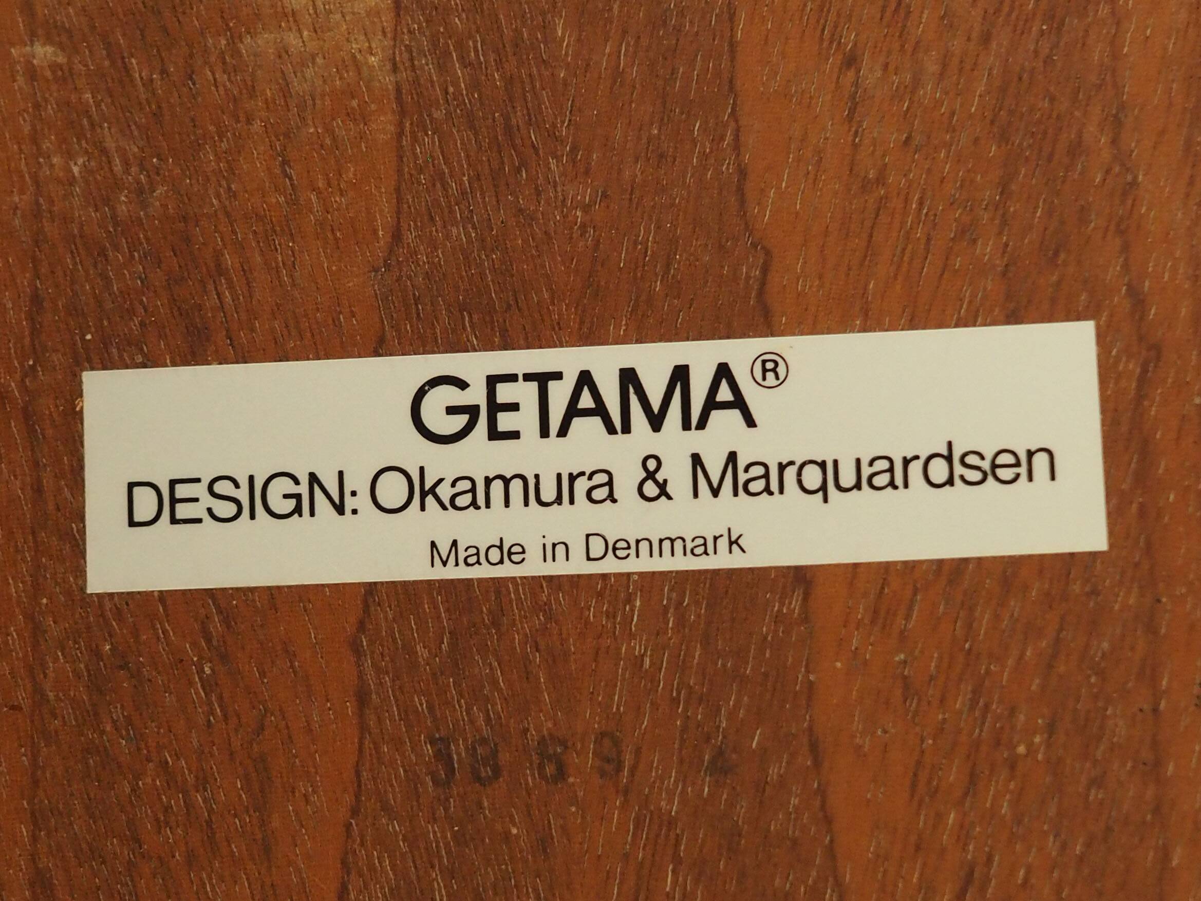 Beech table, Danish design, 1970s, designer: Takshi Okamura & Erik Marquardsen, production: Getama
