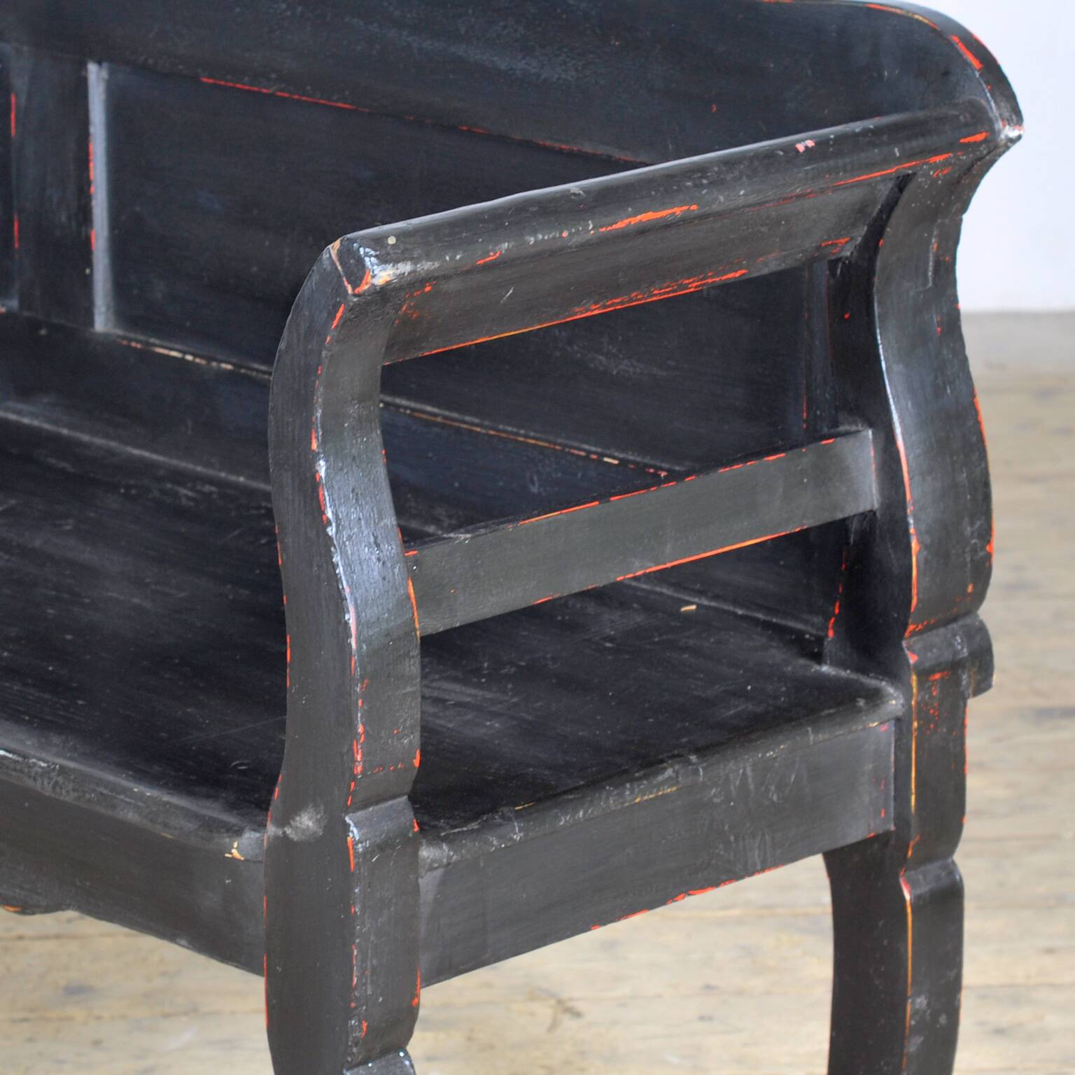 Antique pine bench, 1900s