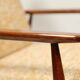 Fauteuil vintage jaune de style scandinave moderne