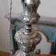 Antique Silver Metal Chandelier, Lamp