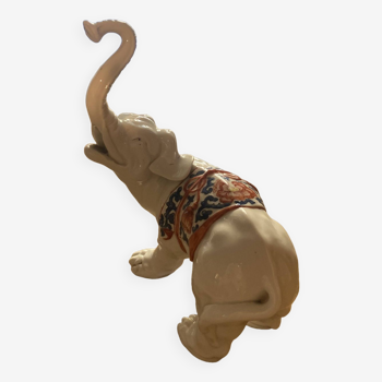 Enameled porcelain elephant