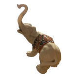 Enameled porcelain elephant