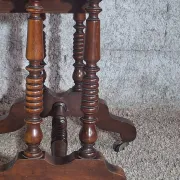 Table de couture victorienne anglaise à abattants, XIXe siècle
