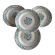Ensemble de 4 assiettes à dessert Digoin Sarreguemines Modèle Versailles
