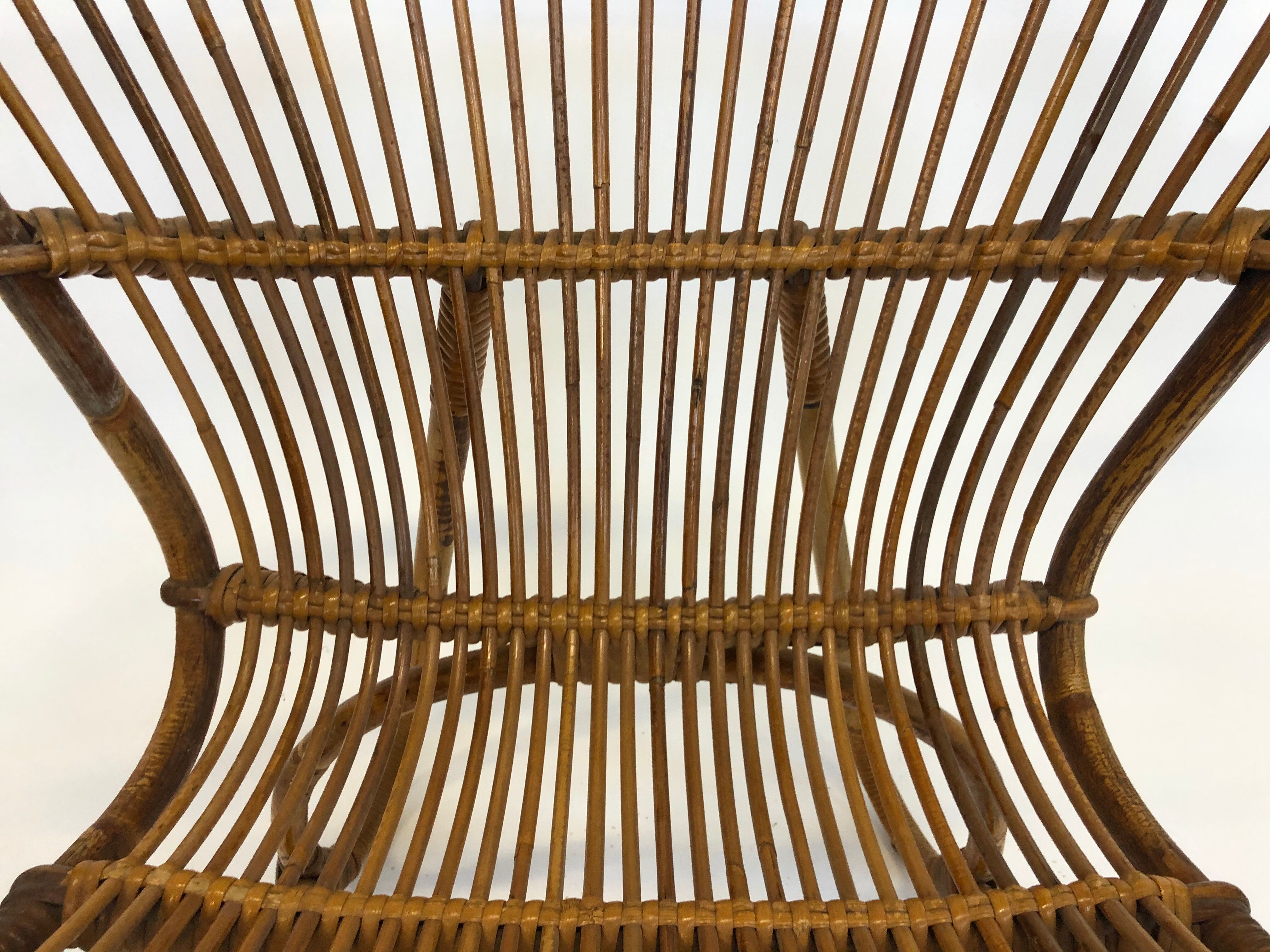 Rohe Noordwolde rattan chair, 1960, Netherlands
