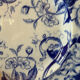 Round plate in ironstone Creil and Montereau model Flora