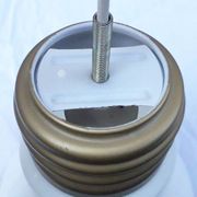 Suspension en verre forme ampoule
