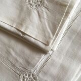 Pair of percale pillowcases embroidered days