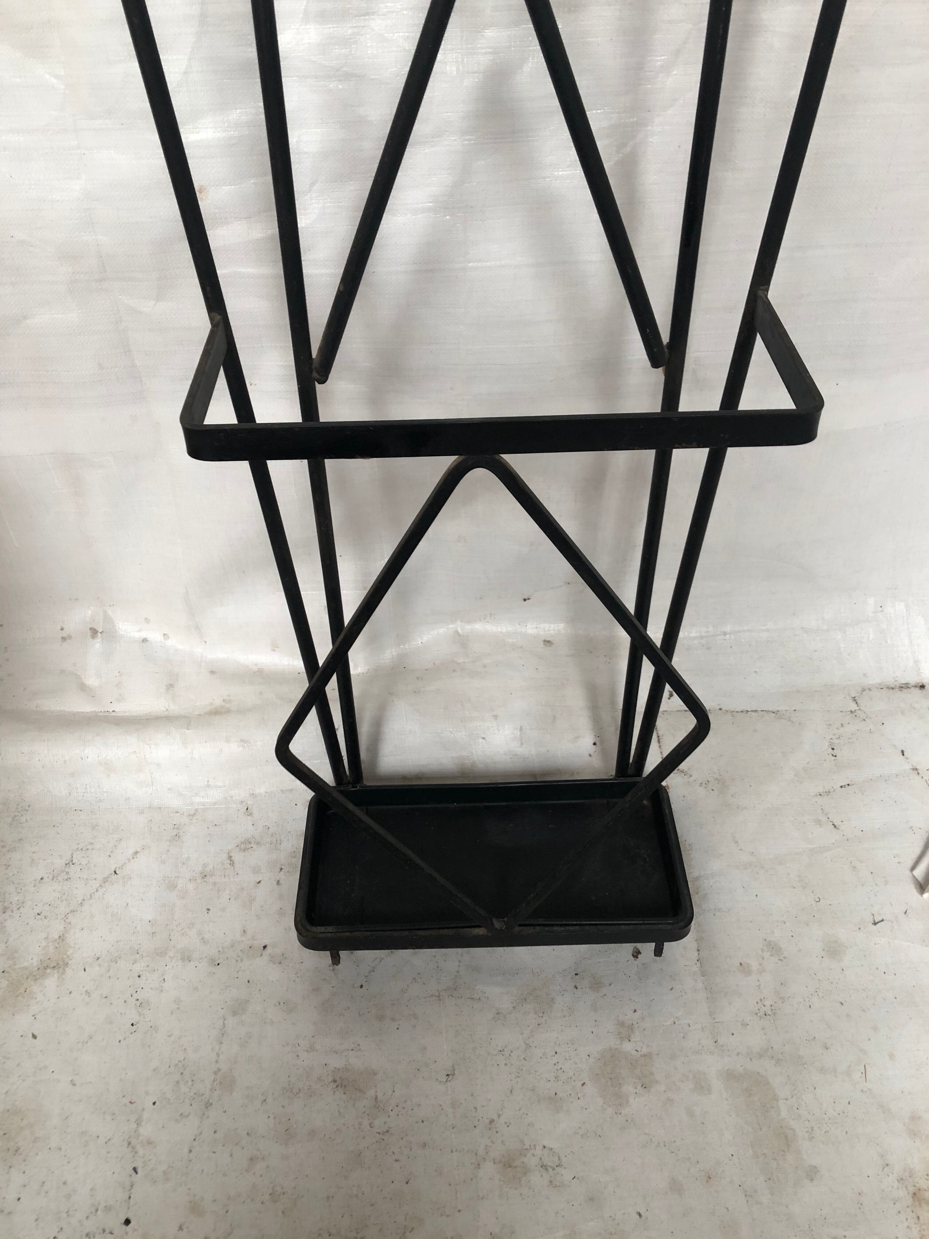 Vintage wall coat rack 60s