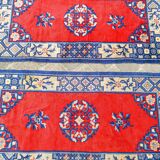 Paire de tapis d'orient fait main vintage chinois 140 x 072 cm