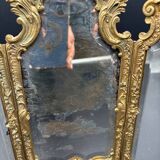 Miroir Triptyque, Bronze Doré, vers 1900.