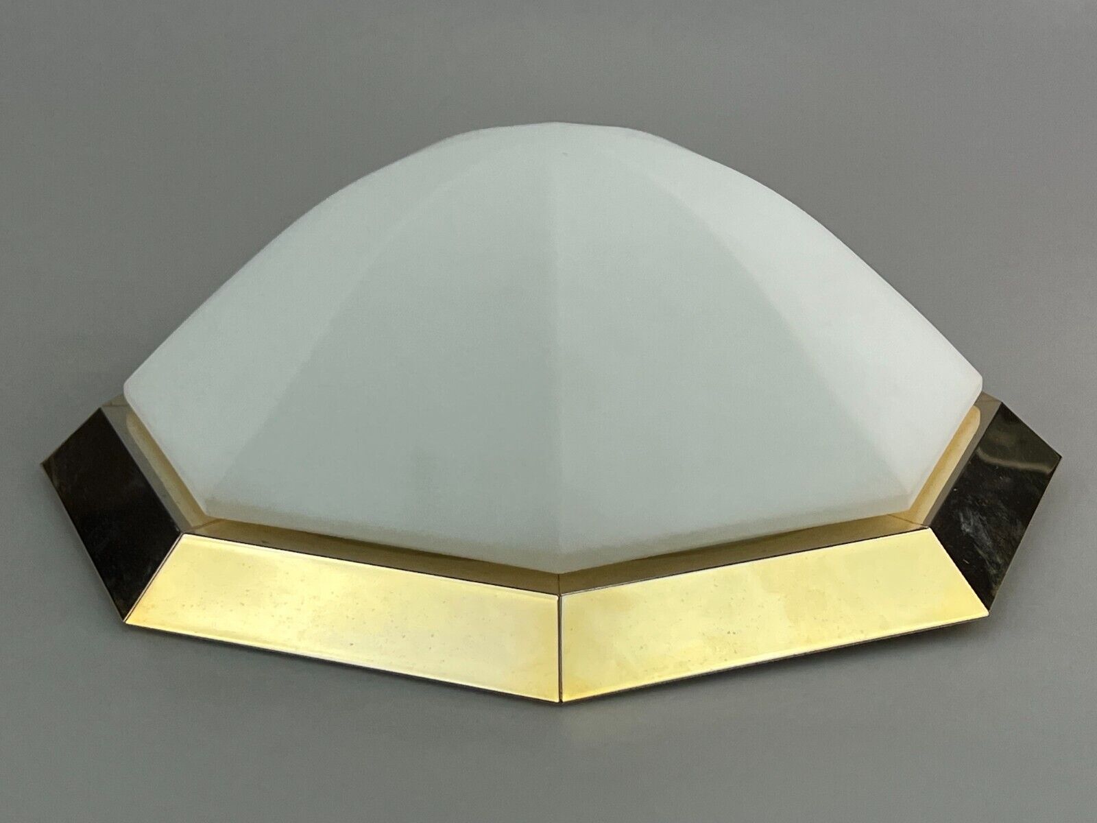 60s 70s Limburg Glashütte Plafoniere ceiling lamp glass space design lamp