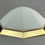 60s 70s Limburg Glashütte Plafoniere ceiling lamp glass space design lamp