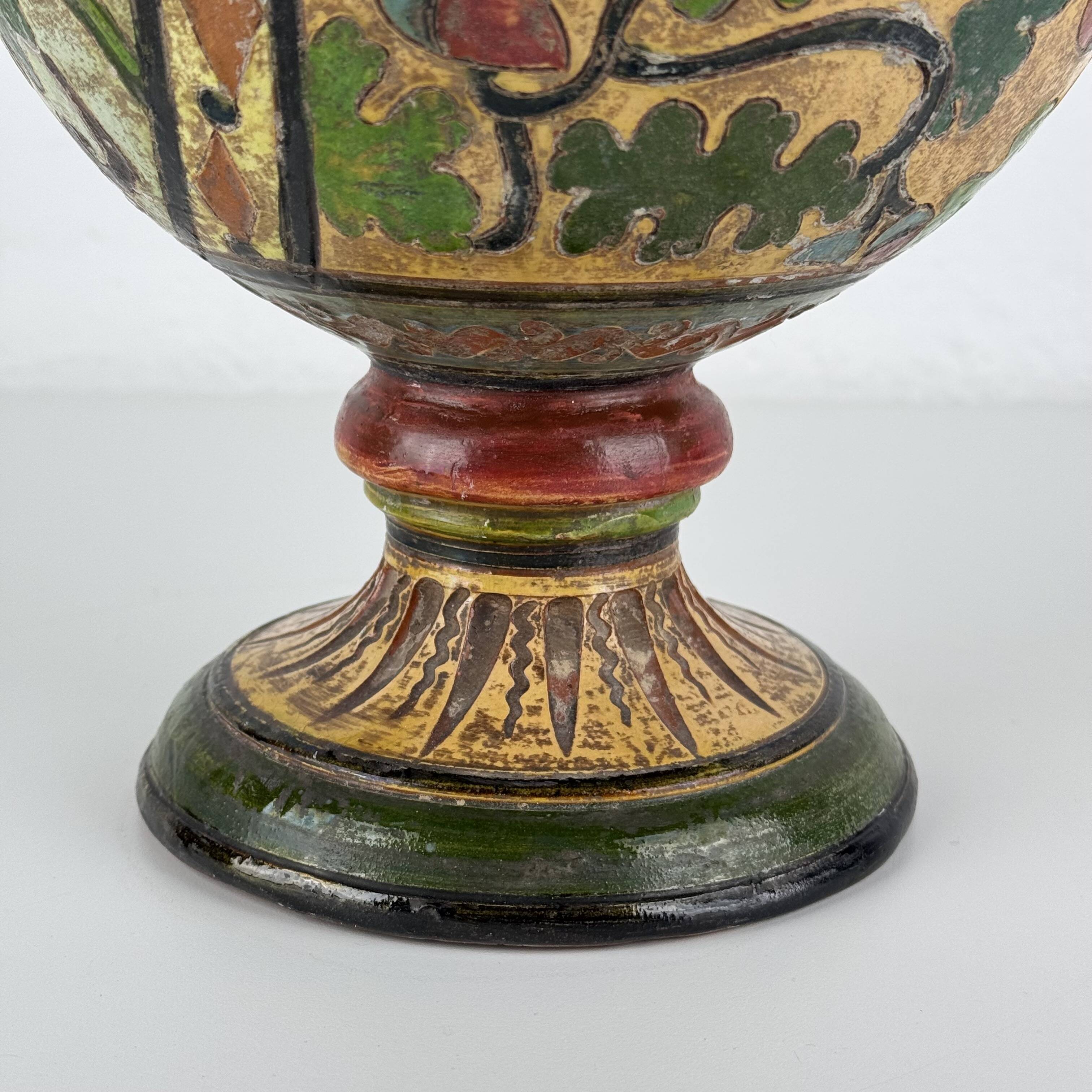 Large Art Deco Decorative Ceramic Jug, Montopoli d’Arno, Italy, 1920s