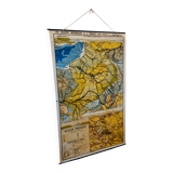 Carte scolaire 1940 "bassin parisien" 120x200 cm