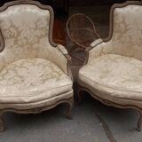 Paire de bergères de style Louis XV