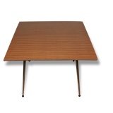 Table formica chrome foot low square