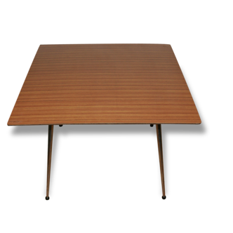 Table formica chrome foot low square