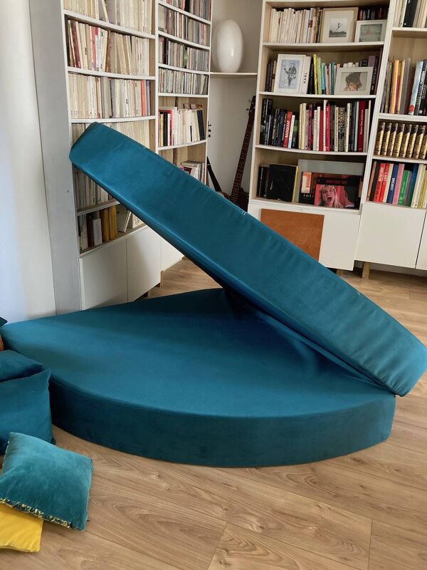 Chauffeuse d'angle convertible