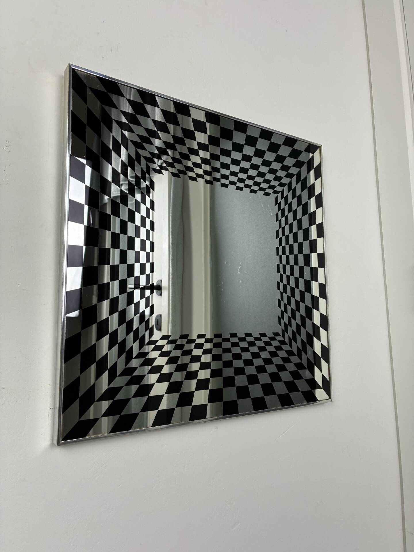 Vintage Op Art mirror by Deknudt