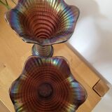 Pair of Imperial vases in iridescent glass