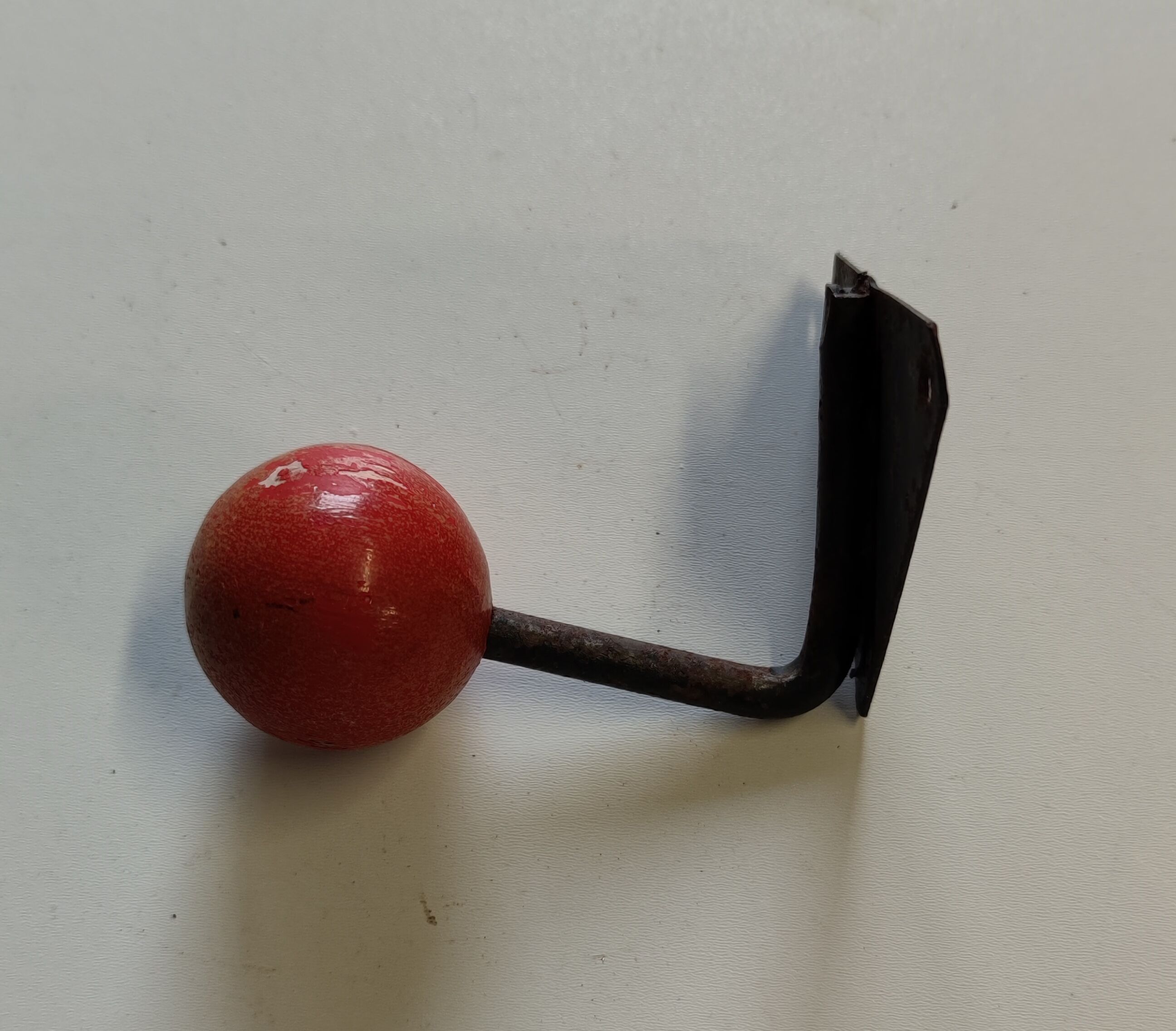 Metal and wood school hook