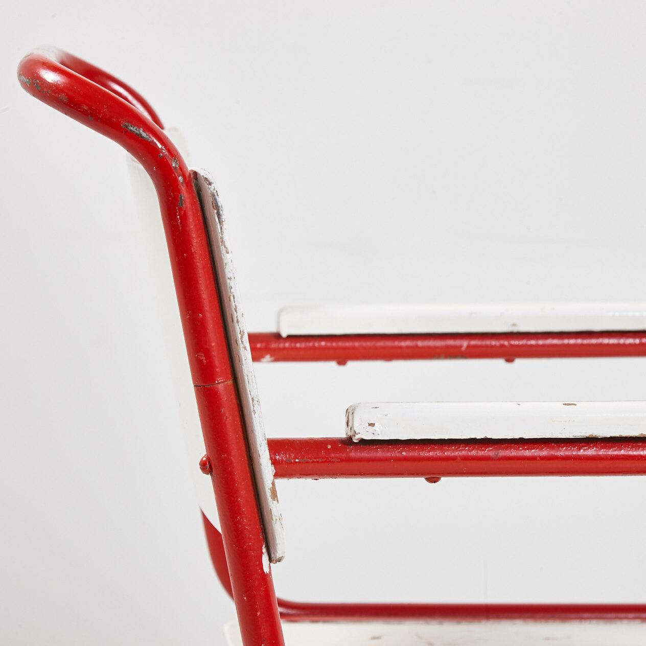 Red & white bauhaus armchair