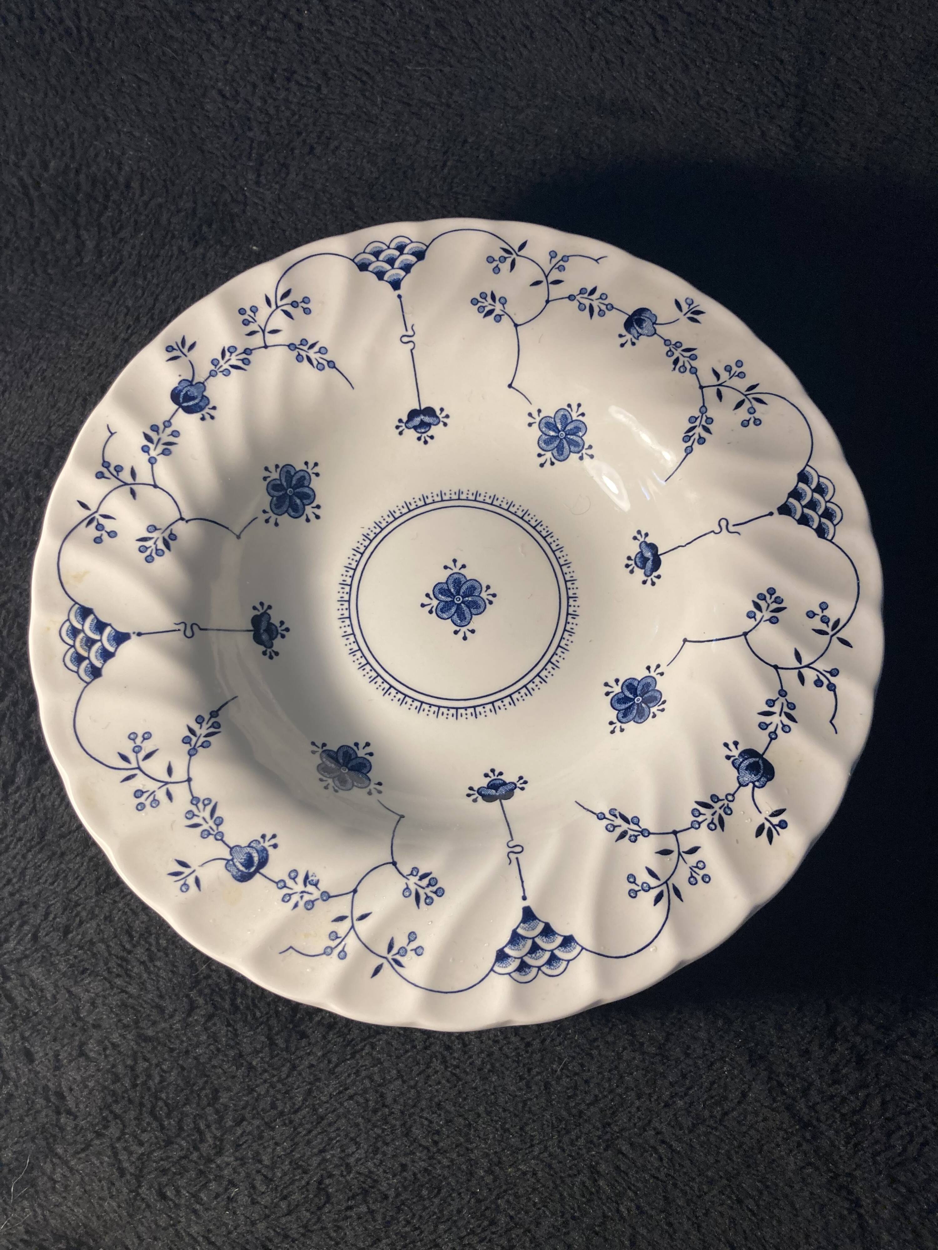 Set of 6 soup plates – Churchill – Blue Onion pattern