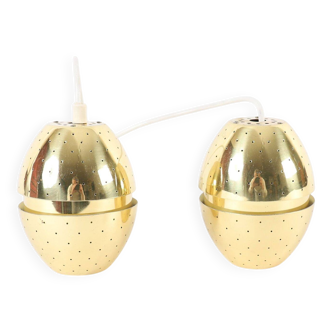Hans-agne jakobsson pair of egg-shaped ceiling lights, florina model t790