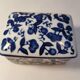 Jewelry Box, Ring Holder, Empty Pockets, Candy Box in White and Blue Porcelain