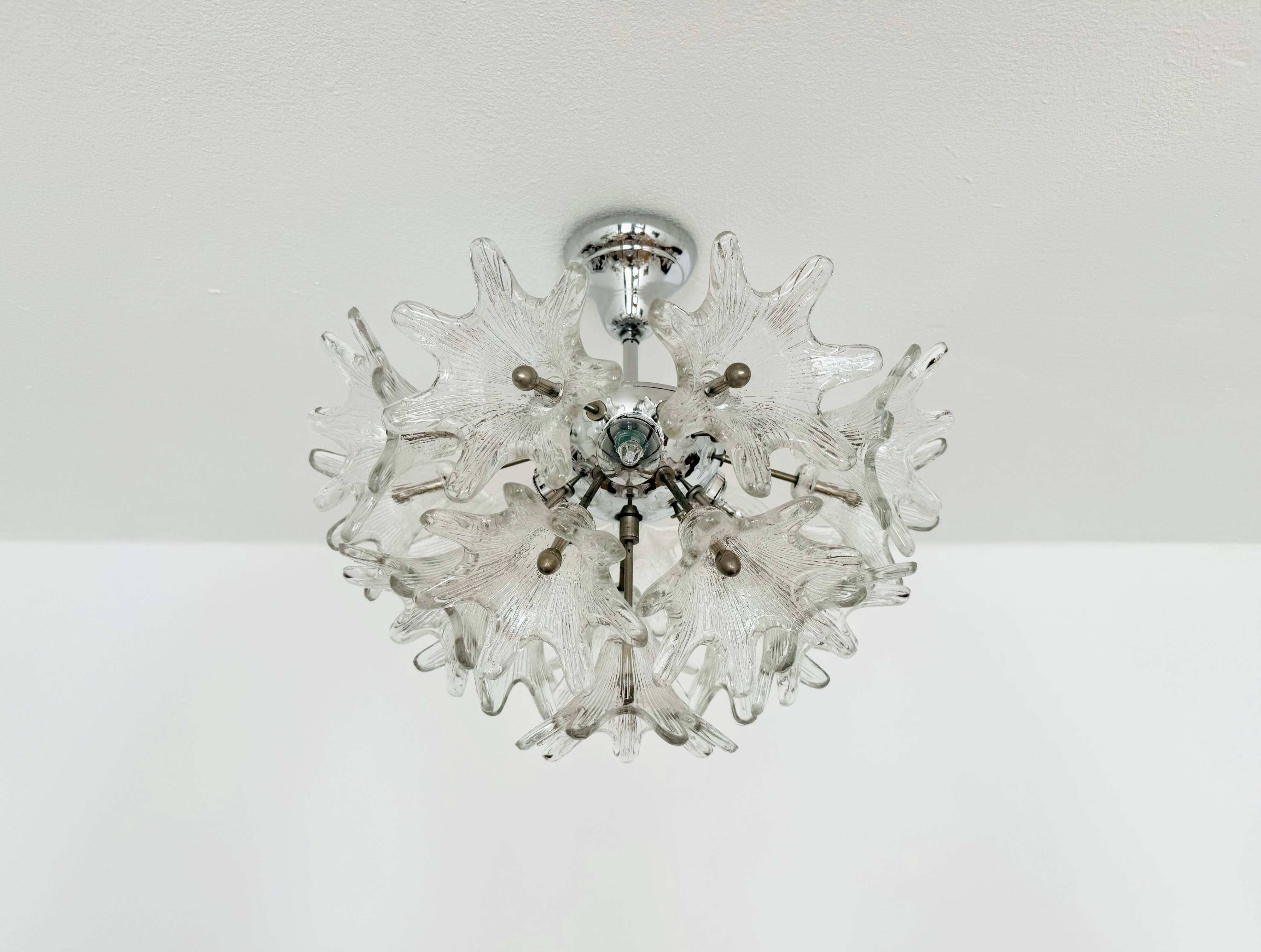 Murano Glass Chandelier by Paolo Venini for VeArt