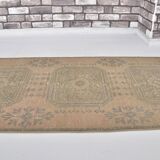Anatolian oushak hallway runner rug