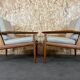 Pair of teak easy armchairs by Svend Aage Eriksen for Glostrup