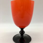 Vase vintage rouge et noir années 70