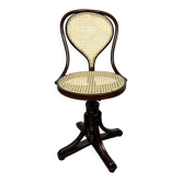 Curved wooden swivel chair no. 9 by J.J. Kohn
