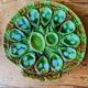Ceramic oyster dishes signed Vallauris