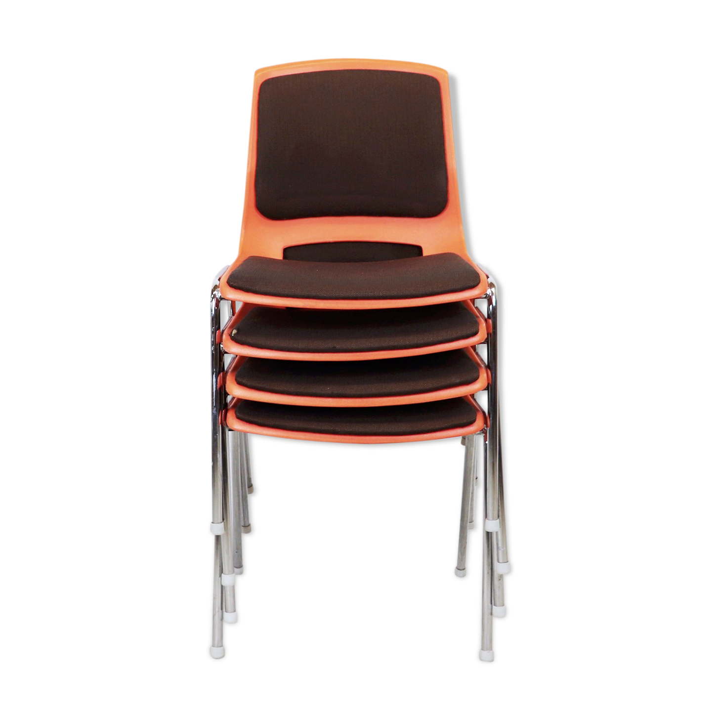 Set of 4 chairs Stål og stil, Norway, 1970