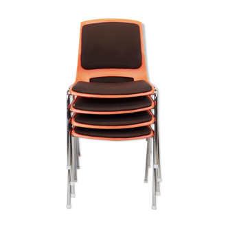 Set of 4 chairs Stål og stil, Norway, 1970