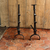 Pair of landiers, seventeenth century