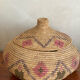 Raffia basket with lid