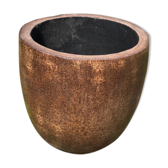 Cache pot cocotier