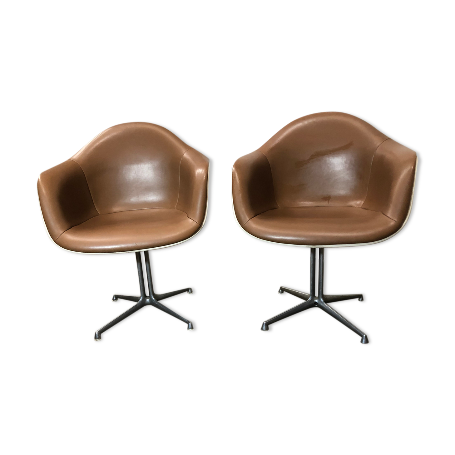 Pair of armchairs La Fonda design Charles Eames