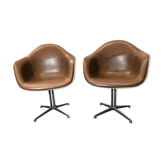 Pair of armchairs La Fonda design Charles Eames
