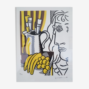 Lichtenstein's lithograph "still life with picasso"