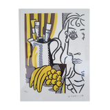 Lichtenstein's lithograph "still life with picasso"